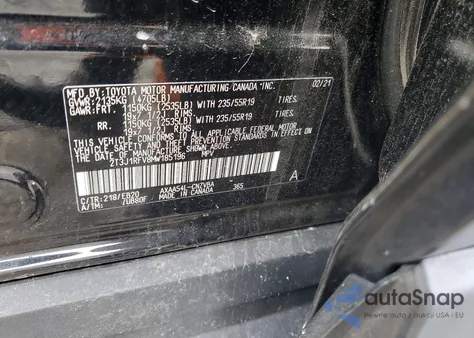 2021 Toyota Rav4 Adventure from USA, damaged, VIN 2T3J1RFV8MW185196